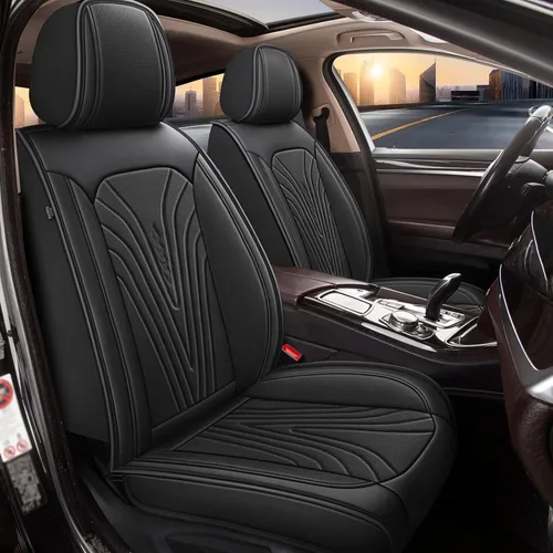 Vista 11 de 2 fundas de asiento delantero para Nissan Maxima 2011-2024 2025: fundas de cuero impermeables para asientos de automóvil, protector de cojín
