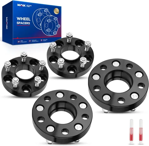 Vista 107 de KAX Espaciadores de rueda 4x4, adaptadores de espaciadores de rueda de 1" con pernos de 1/2" x20, diámetro del cubo de 59 mm, 2 piezas para Xpress