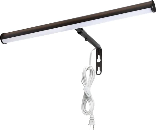 Vista 8 de Maxxima Luz LED de pared de 14 pulgadas, pantalla LED integrada, 3000 K blanco cálido, 200 lúmenes, incluye interruptor de encendido/apagado, luz