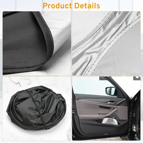 Vista 7 de XHRING Parasol para parabrisas para Dodge RAM 1500 2500 3500 2010-2024 2025 2026 2/4 puertas regulares, Quad Crew Mega Cab, accesorios