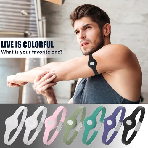 Vista 5 de Divoti Brazalete con cubierta de sensor para Dexcom G7 Soporte CGM ajustable, recortable para adaptarse Silicona hipoalergénica sin adhesivo