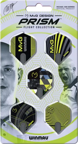 Winmau - Colecciones de dardos - Vuelos de dardos 5 juegos por paquete (15 en total) extra gruesos 100 micras - Vuelos de dardos de forma estándar -