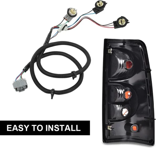 Vista 3 de PIT66 Arnés de cableado de luz trasera, controlador izquierdo compatible con Chevy Silverado 1500 1500HD 2500HD 3500 2003-2007 16531401