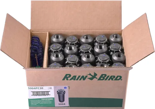 Rain Bird 5004PC - Rociador emergente de rotor emergente serie 5000 de 4 pulgadas (40-360 grados), paquete de 20