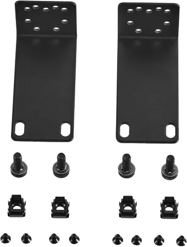 Vista 7 de Kit de orejas para rack TP-Link de 19 pulgadas para interruptores de montaje en rack 1U Extensor de ancho de 13 pulgadas a 19 pulgadas