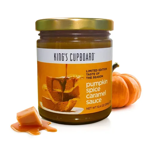 Vista 8 de King's Cupboard Salsa de caramelo Butterscotch - La salsa perfecta para helado, salsa de frutas, postres, café, cobertura de caramelo - Sin gluten