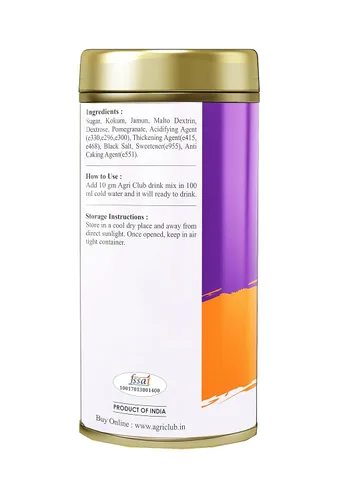 Vista 2 de Jamun Kokum Bebida en polvo 250gm/8.81oz