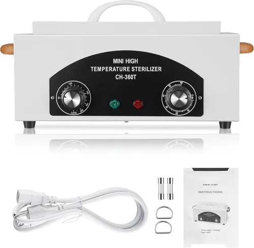Esterilizador de Alta Temperatura Máquina de Autoclave 110V 300W Esterilizador de Herramientas para Uñas Esterilizador de Calor Seco Esterilizador