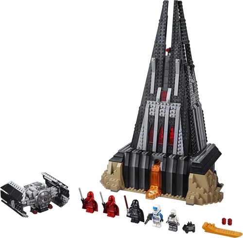 Vista 2 de LEGO Star Wars Castillo de Darth Vader 75251 kit de construcción incluye caza TIE, minifiguras de Darth Vader, tanque Bacta y más (1,060 piezas)
