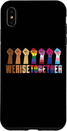 Vista 11 de We Rise Together Black LGBT Raised Fist Pride Equality Gift Case for iPhone 17