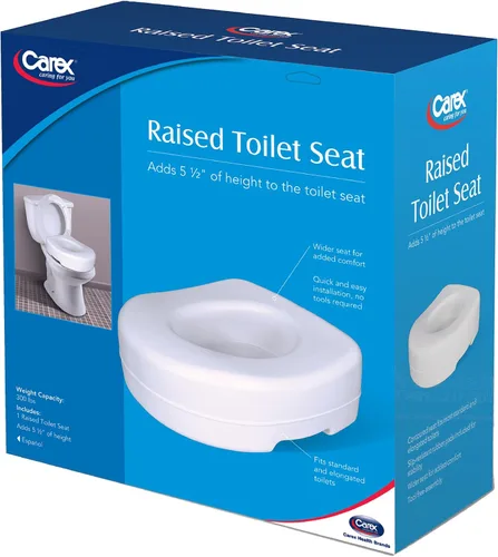 Vista 8 de Asiento para el inodoro levantado Carex, B302C0, 1, 1