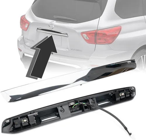 90810-9PG0A Moldura de acabado cromada para manija del portón trasero compatible con Nissan Pathfinder 2013-2019, reemplazo de manija de portón