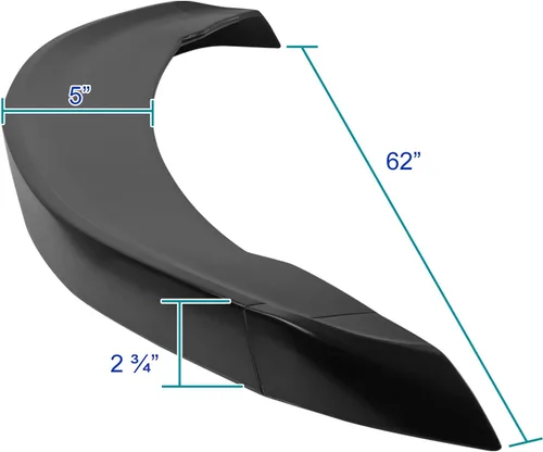 Vista 3 de Spec-D Tuning Alerón trasero ABS negro mate compatible con modelos Chevy Camaro 2016-2020