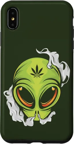 Vista 11 de Alien UFO Cannabis Marijuana Weed Hemp THC Ganja Gift Case for iPhone 17