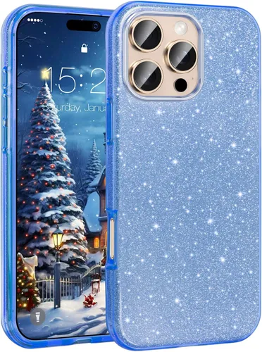 Vista 32 de MATEPROX - Funda compatible con iPhone Air de 6.5' [2025], carcasa protectora de 3 capas con purpurina brillante y tendencia, anti-arañazos y a