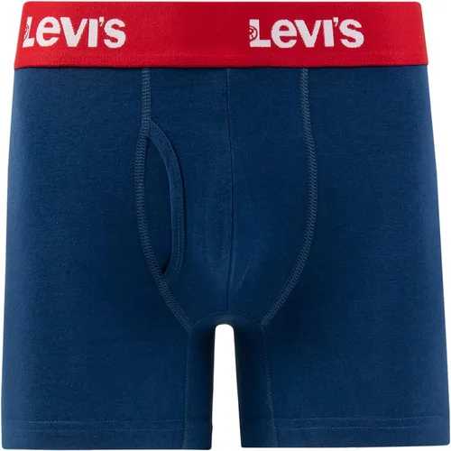 Vista 4 de Levi's Calzoncillos tipo bóxer para hombre, algodón elástico transpirable para hombre, paquete de 3