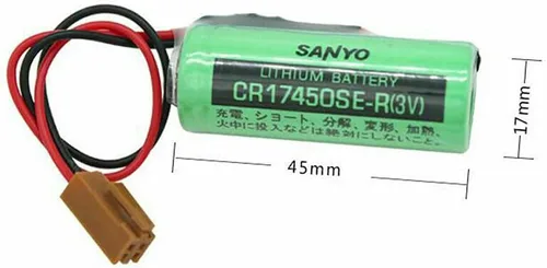 Vista 5 de 2 unids 3V CR17450SE-R / A98L-0031-0012 2500mah PLC batería para FANUC con enchufe US Stock