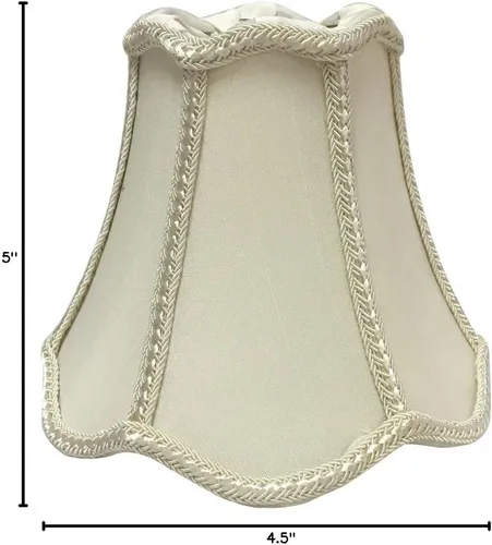 Vista 6 de Royal Designs, Inc. CS-502EG - Lámpara de araña con borde decorativo, 2.5 x 5 x 4.5, cáscara de huevo