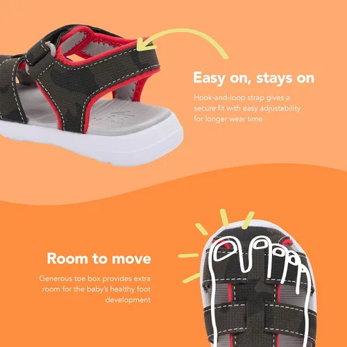 Vista 5 de See Kai Run Cyrus FlexiRun - Sandalias deportivas para niños con punta cerrada