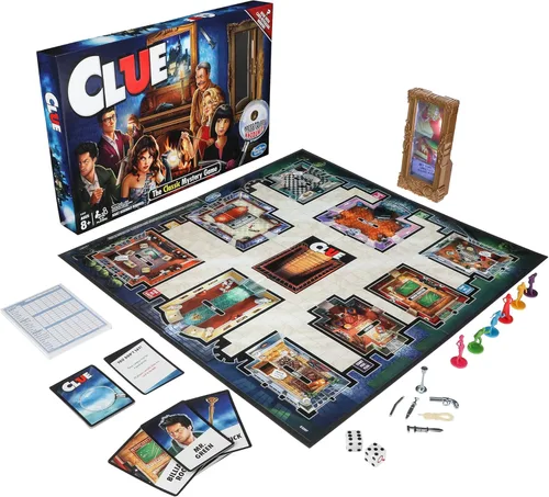 Vista 4 de Hasbro Gaming Juego Clue, Juego de Mesa de Misterio, 2-6 Jugadores, 8+ Años (Exclusivo de Amazon)