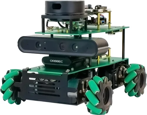 Vista 26 de Yahboom Robot AI Python Programa ROS2 Robot con RPi 5 8GB Powered Robot Educativo AI Módulo de voz Mapeo Navegación 360° Movimiento