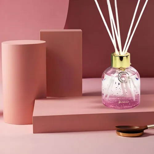 Vista 2 de Set de difusor de junco, difusor de Pretty Valley Home 80ml / 2.7 fl OZ en caja de regalo - Incluye varillas de difusor de junco, aceite