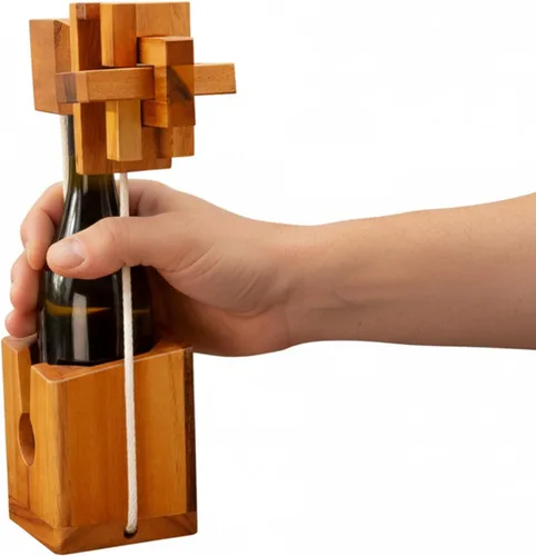 Vista 9 de BSIRI Piensa para el rompecabezas de botellas desafiante juego para el cerebro y soporte funcional Ideal para amantes de botellas y divertidos