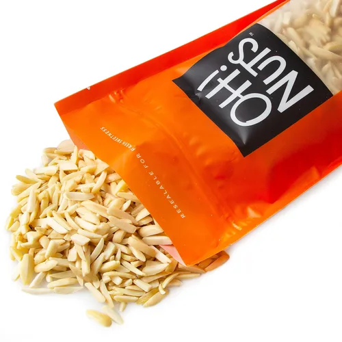 Vista 5 de Oh! Nuts Paquete a granel de almendras, nueces de almendra a granel para aperitivos y hornear, rebanadas de almendras totalmente naturales con alto