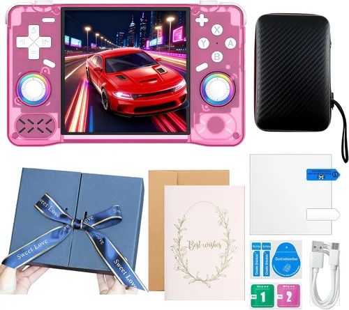 Vista 11 de Upgraded XF40H Handheld Game Console,Retro Gaming Console Preloaded with Classic Games,4.0 Inch 4K HD IPS Screen,Portable Pocket Video Gaming with