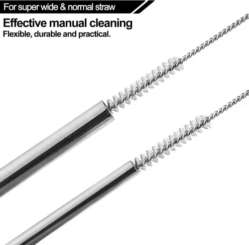 Vista 3 de Cepillo Limpiador de Pajita Stanley, Reutilizable Extra Largo para Taza Stanley de 40/30/20 oz, Cepillo de Limpieza de Pajitas de 10mm de Ancho