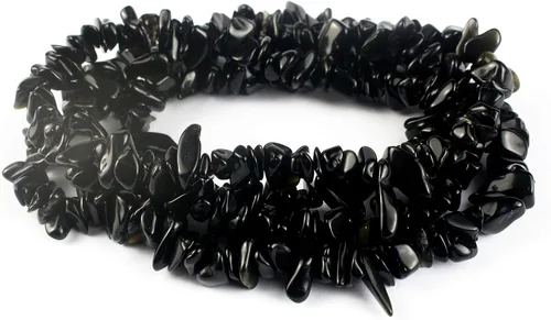 Vista 24 de 31 pulgadas Cuentas de Piedra de Astillado Piedras Preciosas Sueltas con Orificios para Hacer Joyas (Amazonita)