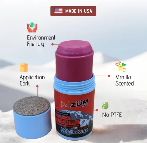 Vista 4 de ZUMWax Ski Snowboard Cerámica No Fluoro RUB ON Racing Wax