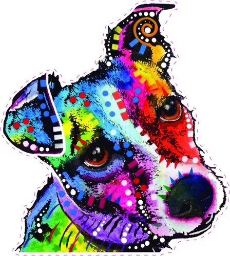 Vista 9 de Calcomanías de vinilo para auto con el texto "Enjoy It Dean Russo", Beagle