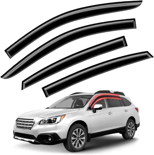 Vista 9 de Viseras protectoras de lluvia para ventanas de automóvil con ajuste para GMC Terrain SLE SLT AT4 Denali 2018-2023, 4 protectores delanteros