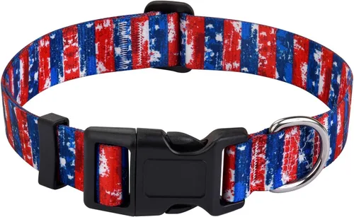 Vista 10 de Juego de collar y correa para perros pequeños, collar suave y cómodo para mascotas para perros pequeños, medianos y grandes, patrón geométrico