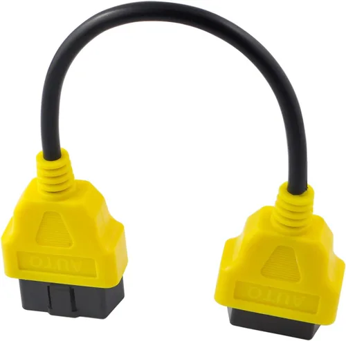 Vista 4 de 1 pie 11.8 in 12 pulgadas OBD II OBD2 16 Pin macho a hembra Cable de extensión de diagnóstico de coche adaptador de cable