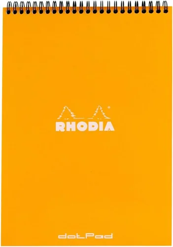 Vista 14 de Rhodia Bloc de notas encuadernado con alambre, A4, punto - negro (185039C)