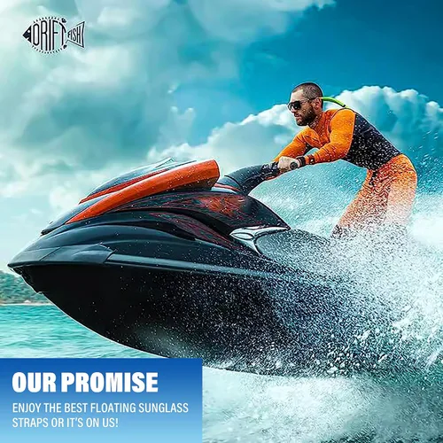 Vista 5 de DriftFish Correa de neopreno flotante para gafas de sol Gafas de sol flotantes grandes