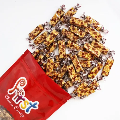FirstChoiceCandy Sesame Crunch - Bocadillos de miel y sésamo envueltos individualmente, dulces crujientes de sésamo con miel, prácticos aperitivos