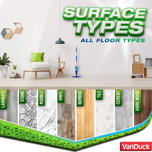 Vista 5 de VanDuck Almohadillas de limpieza de microfibra compatibles con Bona Mop (paquete de 3) - Almohadillas de microfibra para mopa de madera dura de 18