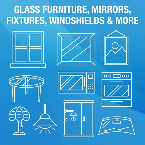 Vista 5 de MiracleWipes Para vidrio, toallitas de limpieza desechables y sin rayas para espejos, ventanas, cocina, hogar y auto, 60