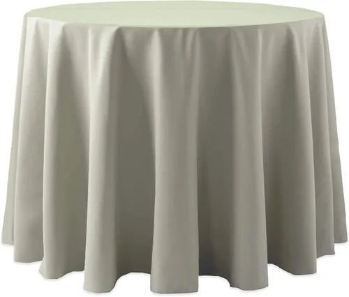 Vista 36 de ULTIMATE TEXTILE Cotton-Feel - Mantel redondo de comedor fino de 72 pulgadas, color verde salvia
