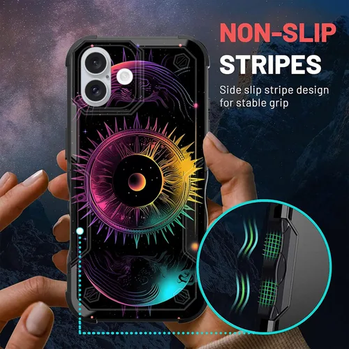 Vista 807 de Funda para iPhone Air, [doble capa] [protección contra caídas de grado militar de 10 pies] Funda resistente a prueba de golpes para iPhone Air