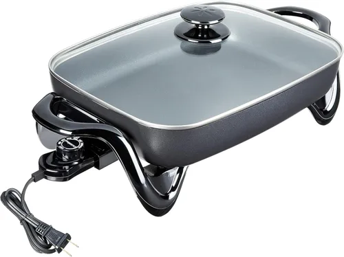 Vista 7 de Presto 07072 Plancha Slimline, negro, 22" y 06852 Sartén eléctrica de 16 pulgadas con cubierta de vidrio