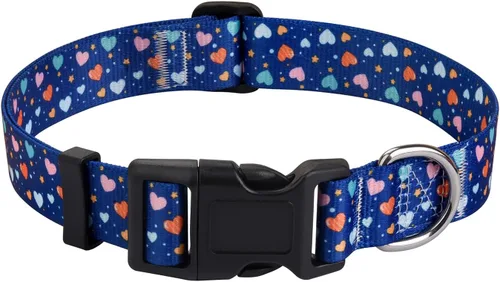 Vista 40 de Juego de collar y correa para perros pequeños, collar suave y cómodo para mascotas para perros pequeños, medianos y grandes, patrón geométrico