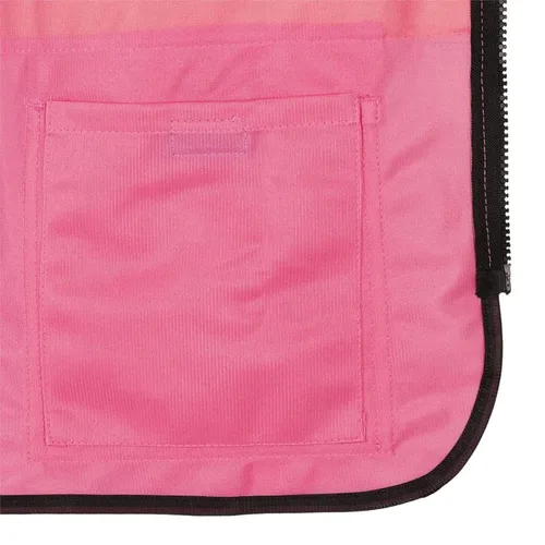 Vista 13 de Pioneer Chaleco de seguridad para mujer con bolsillos - Cinta reflectante de alta visibilidad - Para la construcción - Rosa