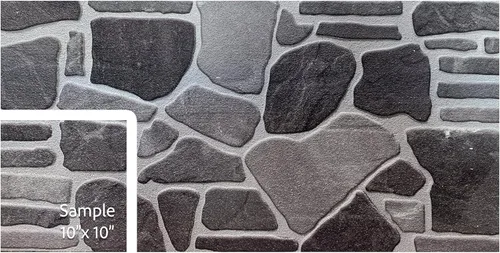 Vista 12 de Dundee Deco Paneles de Pared 3D - Revestimiento Aspecto de Piedra Gris Azulado Blanco Paneles de Pared, Revestimiento de Espuma de Poliestireno