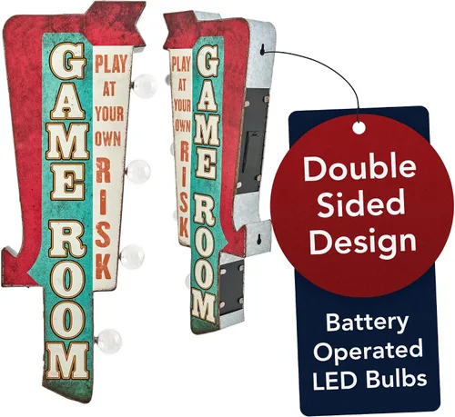Vista 8 de American Art Decor AAD Off The Wall - Rótulos LED para marquesina Rojo