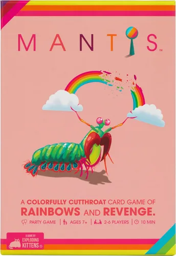 Vista 9 de Exploding Kittens Mantis Agarra y Juega 2-4 Jugadores - Edades 7+ - 10 Minutos para Jugar - Juego de Cartas de Emparejamiento de Tamaño de Viaje