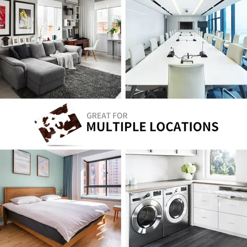 Vista 7 de Placa de interruptor de luz de 3 cuadrillas de piel de vacuno, placa frontal eléctrica de triple palanca para baño, cocina, dormitorio, habitación